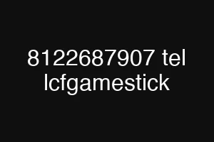8122687907 tel lcfgamestick